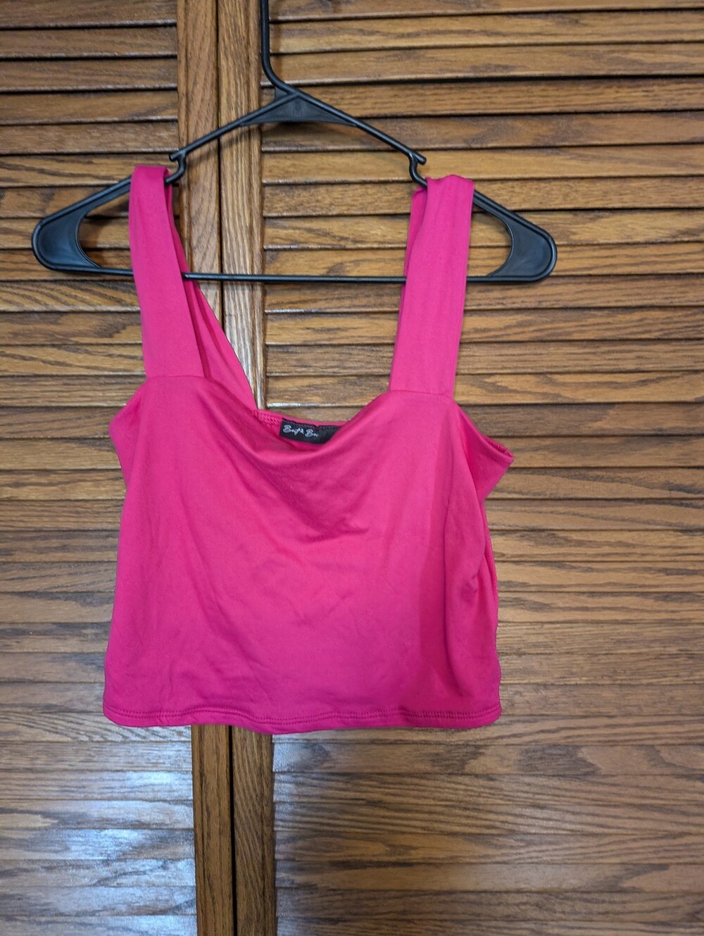 Brit And Bri  Pink Crop Tank Top Size Large